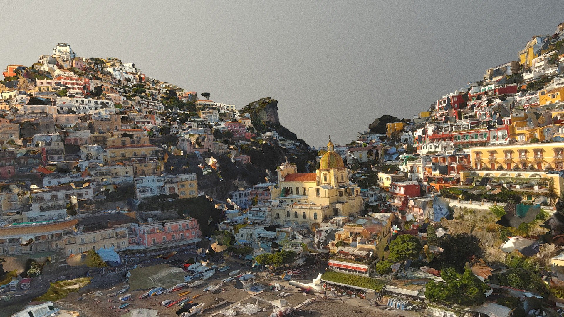 Positano coastal town - 3D model by 333DDD (@333DDD-oficial) [df0f252 ...