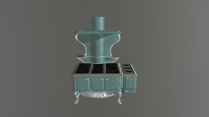 Vintage Oven 3D Model