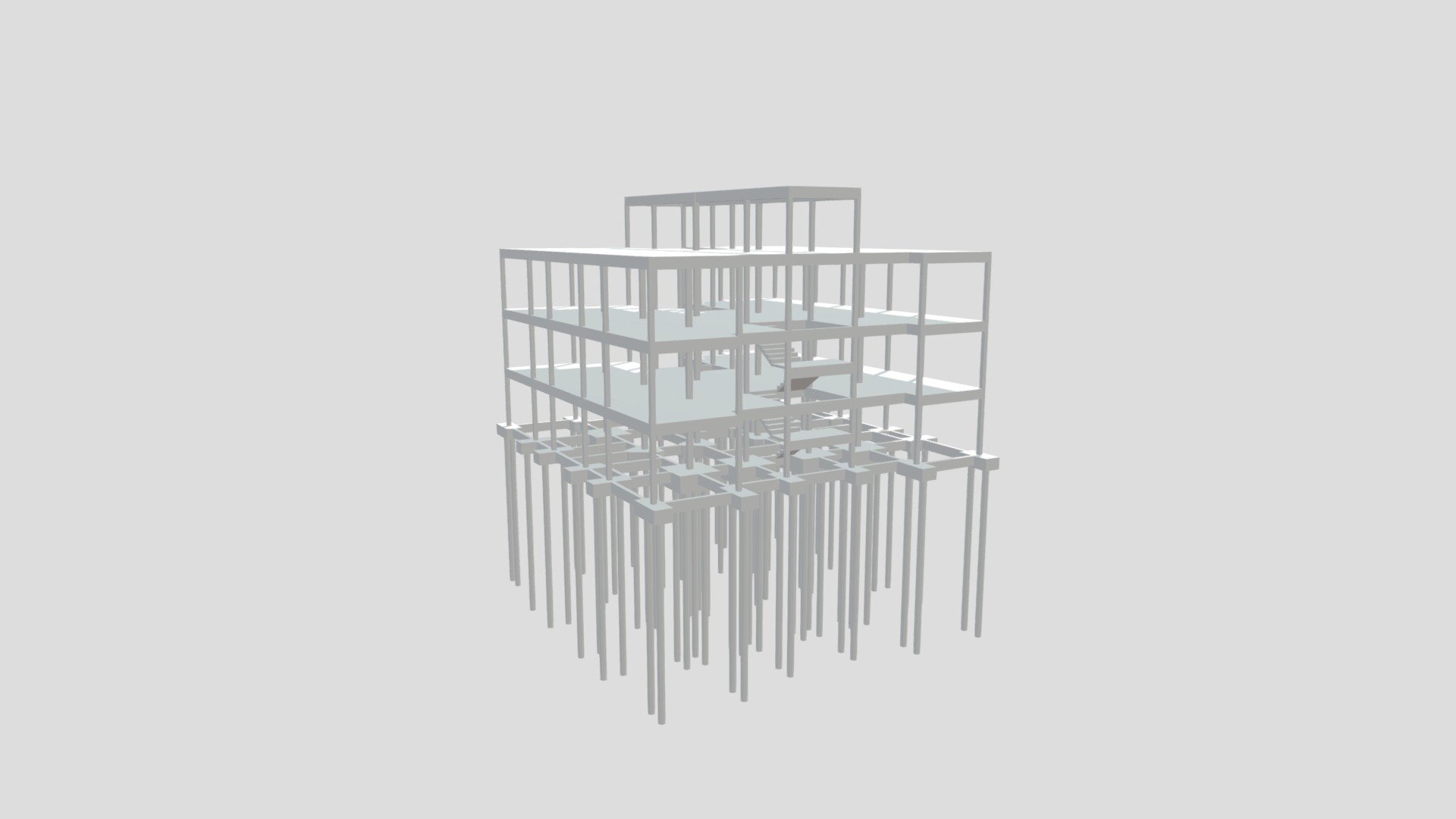 Projeto Estrutural 01 — Sketchfab embed 3D viewer