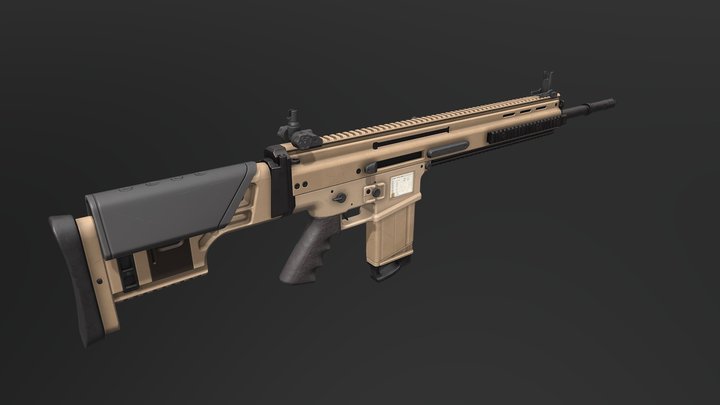 FN MK20S（Custmised Edition） 3D Model
