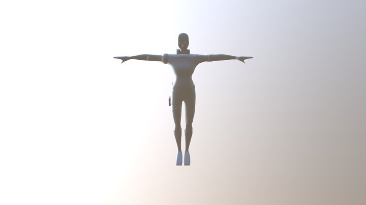Base mesh Character - Raquel 3D Model