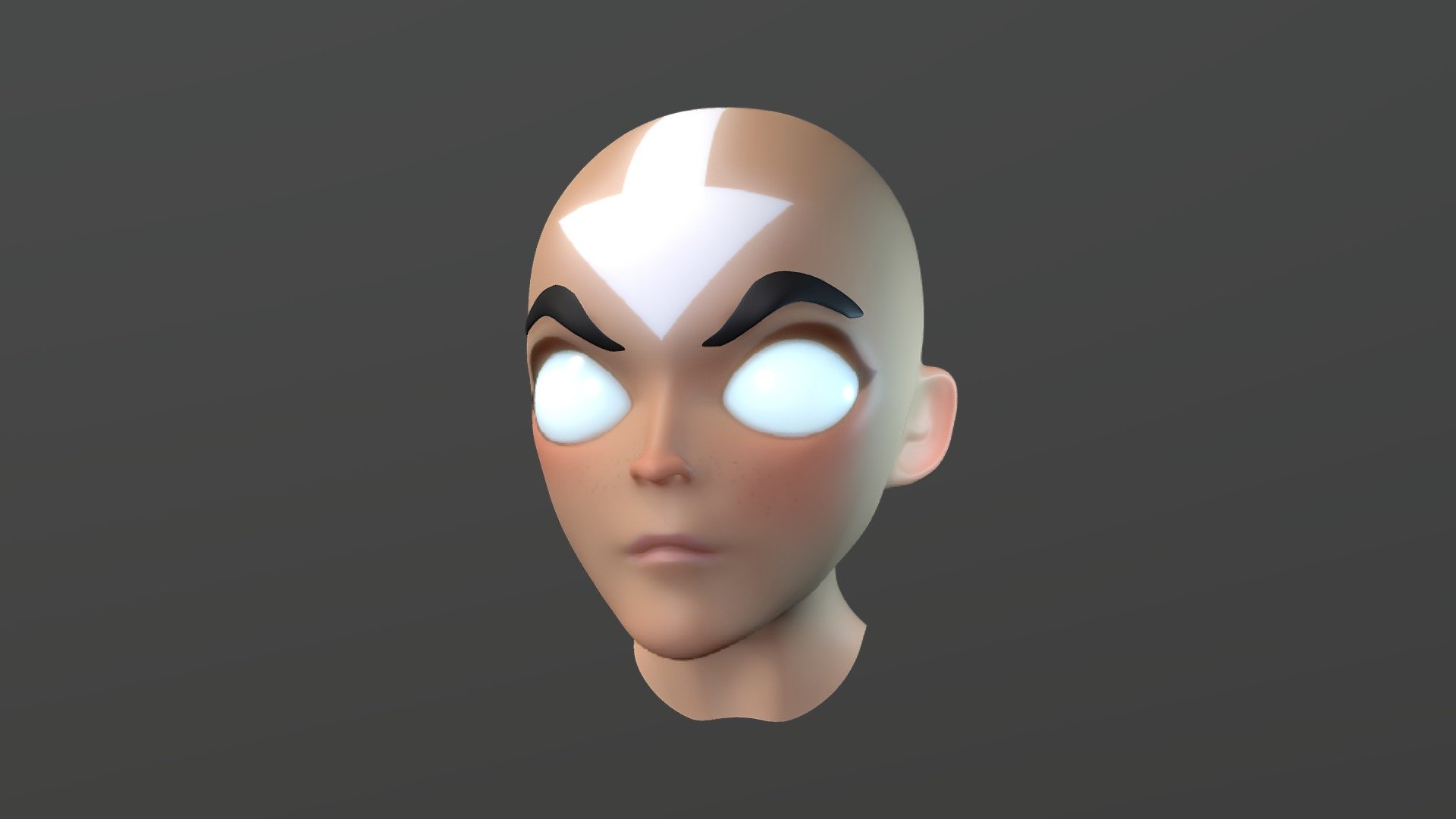 Aang Avatar The Last Airbender Face Model