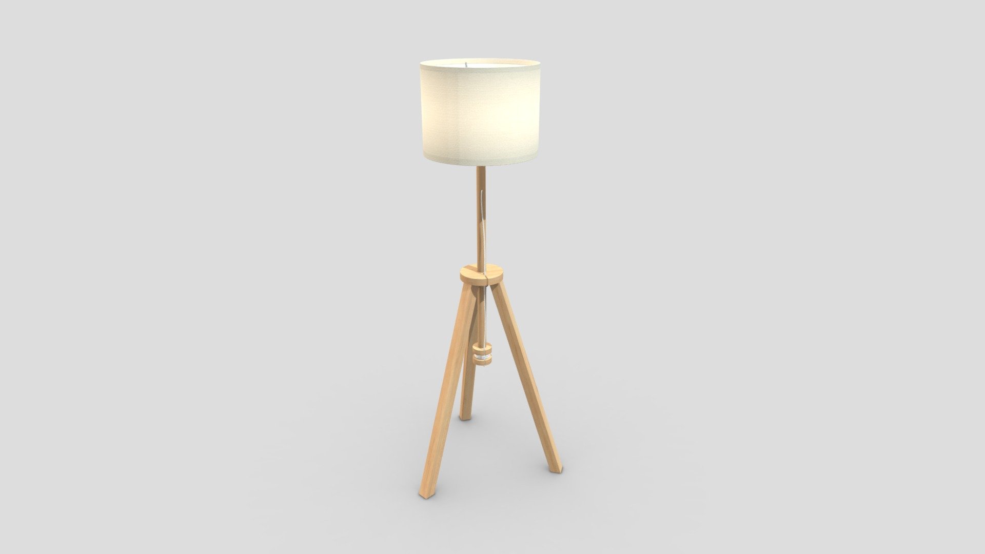 Lauters Floor Lamp With Led Bulb - Buy Royalty Free 3d Model By 