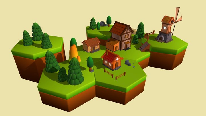 Low Poly Game Asset - Stylized Low Poly 3D Model