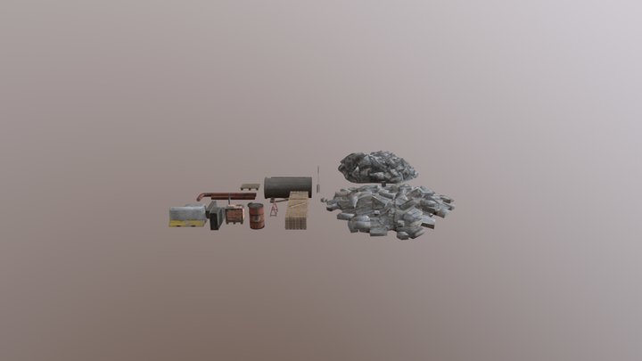 Construction Props 3D Model