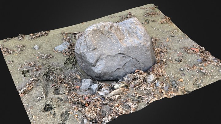 Beach and Stones_02 – Kostenloses 3D-Modell STL