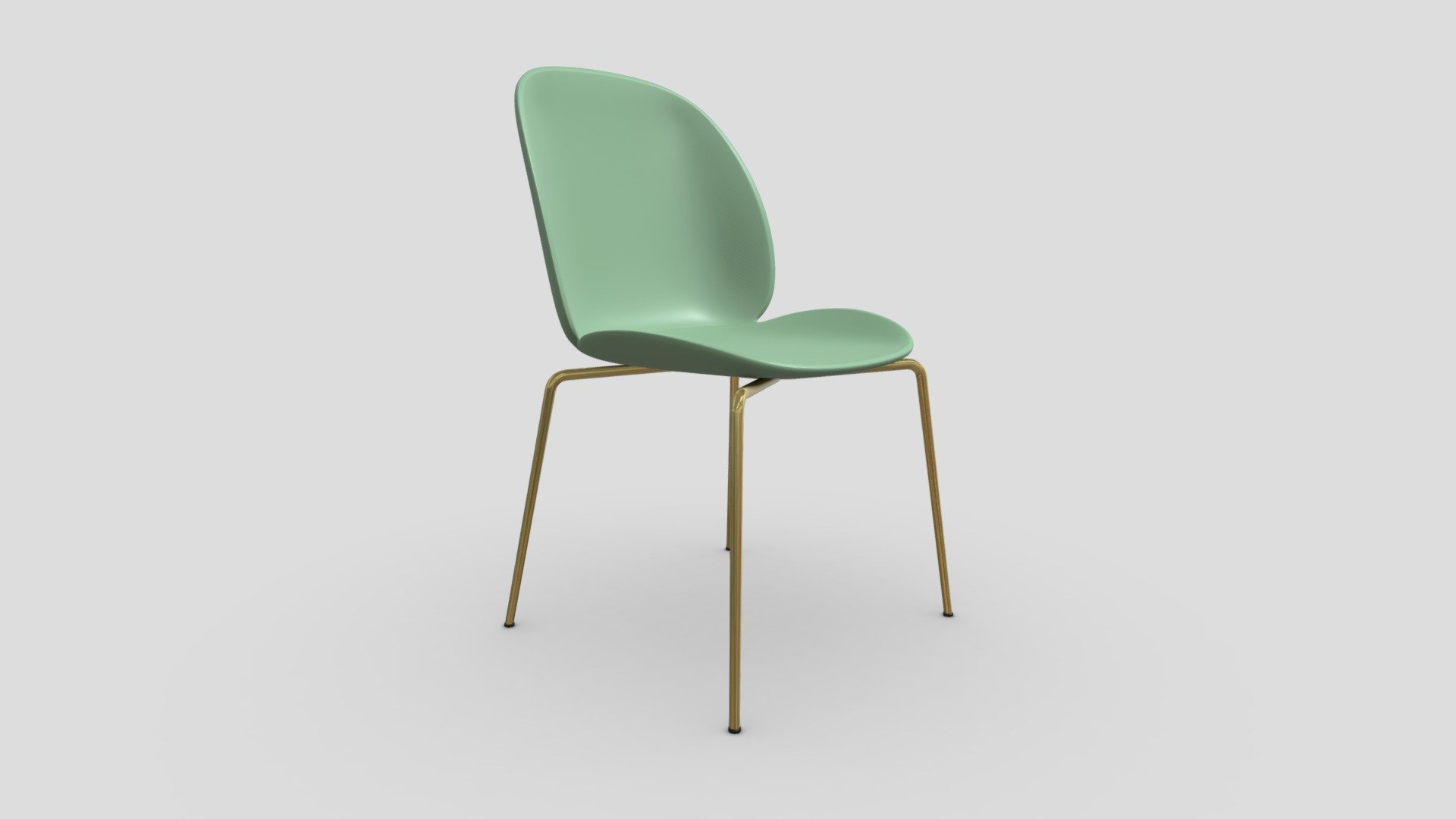 Pick Beetle Gold Chair - Buy Royalty Free 3D model by interior model ...