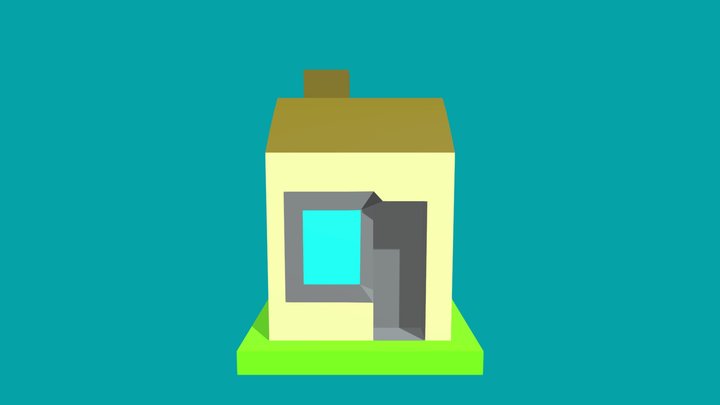 Low poly Small house 3D Model