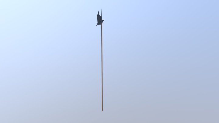 Medieval Voulge 3D Model