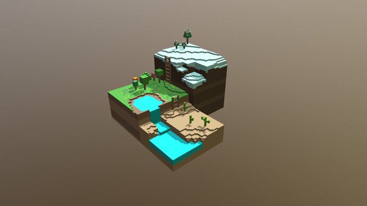 Voxel Biome Landscapes v1.1 3D Model