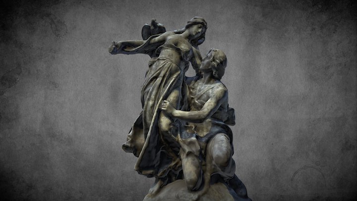 Vysehrad - Statue of Ctirad and Šárka – Gratis 3D-model STL