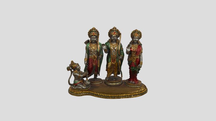 Ram Darbar Statue 3D Model