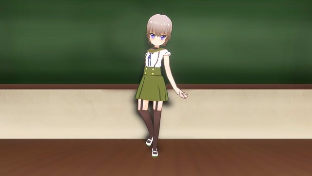Mī-kun School-Live! 3D Model