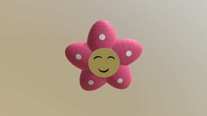 Happy Flower 3D Model