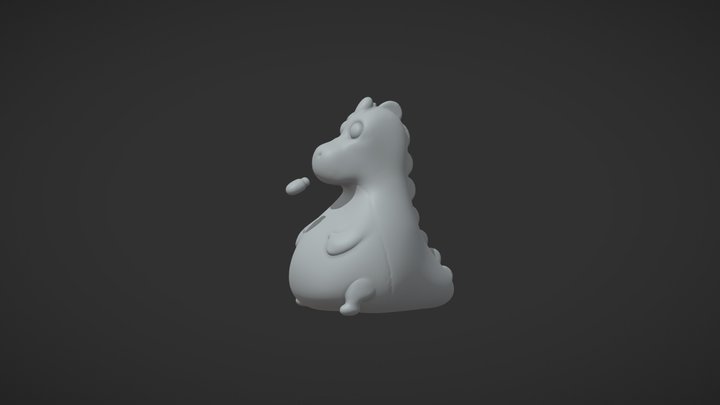 Dinasour | Eating too much 3D Model