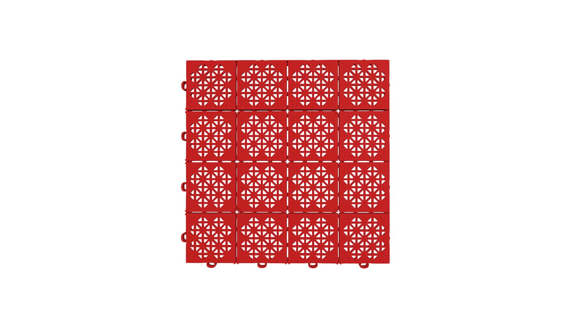 Atena Floor Tile Red 300x300x10mm — Sketchfab embed 3D viewer