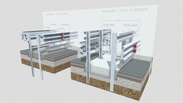 Barriera Sicurezza 3D Model