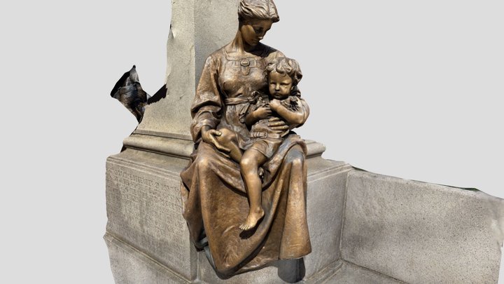 Sculpture on East Fayette Street 3D Model