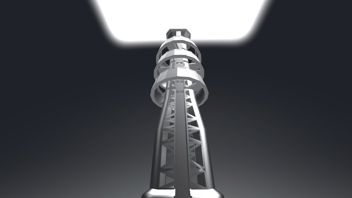 Mars: Code Red : Radio Tower (untextured) 3D Model