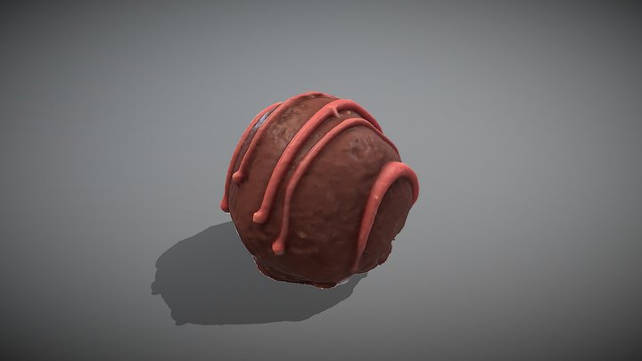 Strawberry Truffle 3D Model