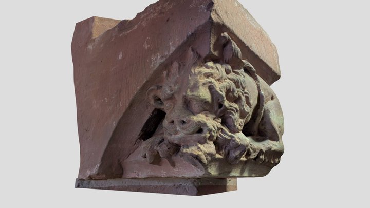 Lion corbel 3D Model