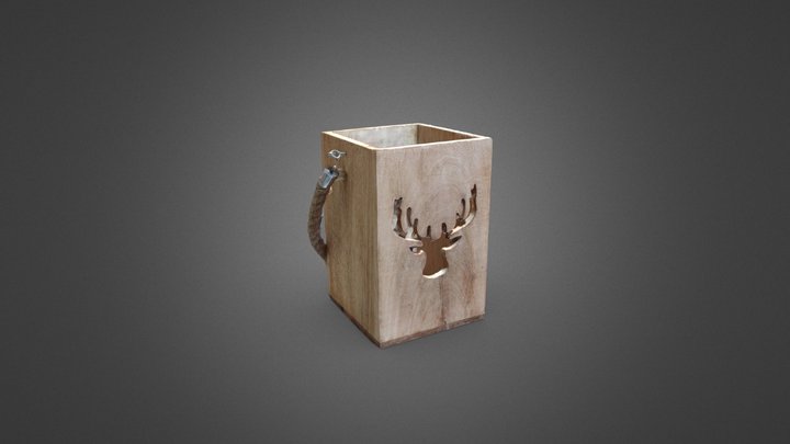 Decorative deer lantern 3D Model