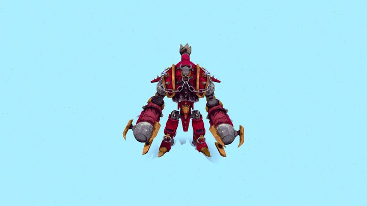 Massive Steampunk Mech 3D Model