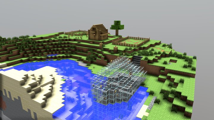 Distant Farm 3D Model