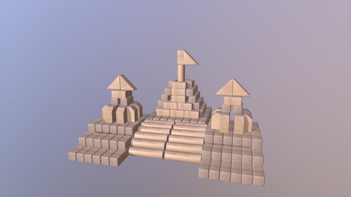castle blocks 3D Model