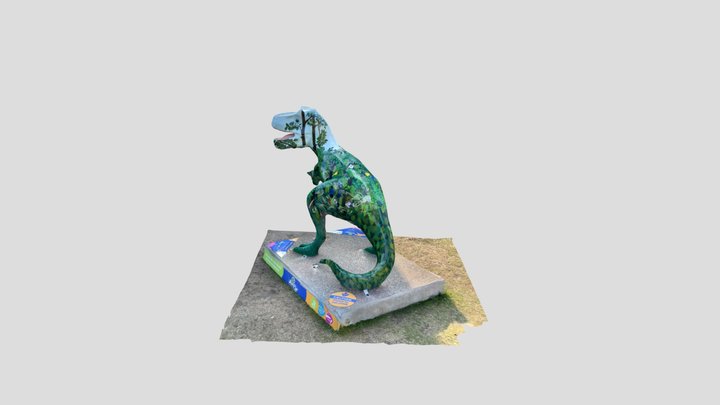 TRex Sculpture, Norwich, UK 3D Model