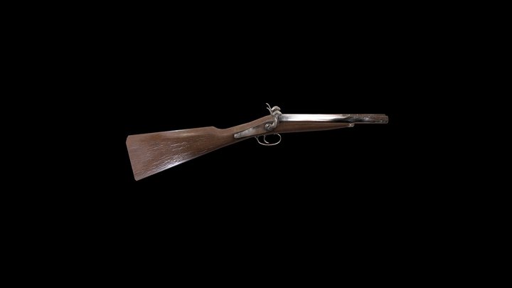 Antique Rifle 3D Model