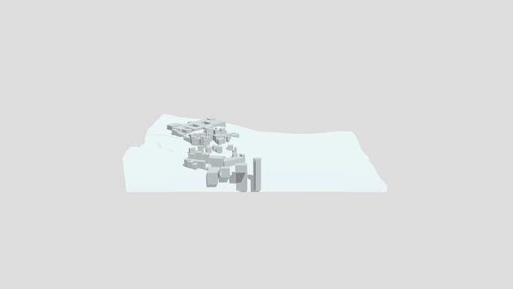 Topografia Cerro Artilleria 3D Model