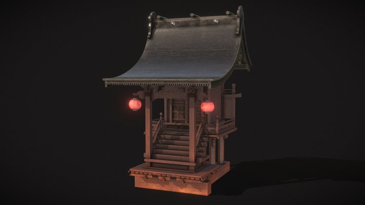 Shinto Shrine- Photorealistic 3D Model