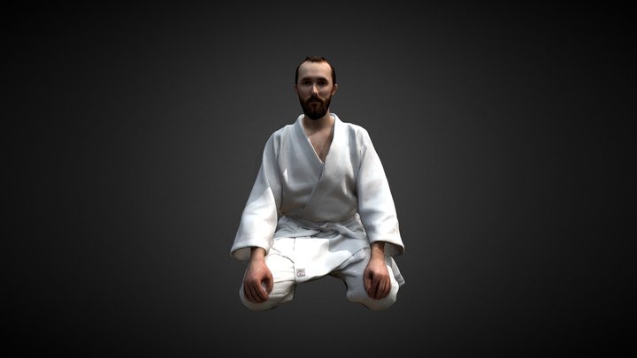 3D Scan Man Sport Taekwondo 007 3D Model