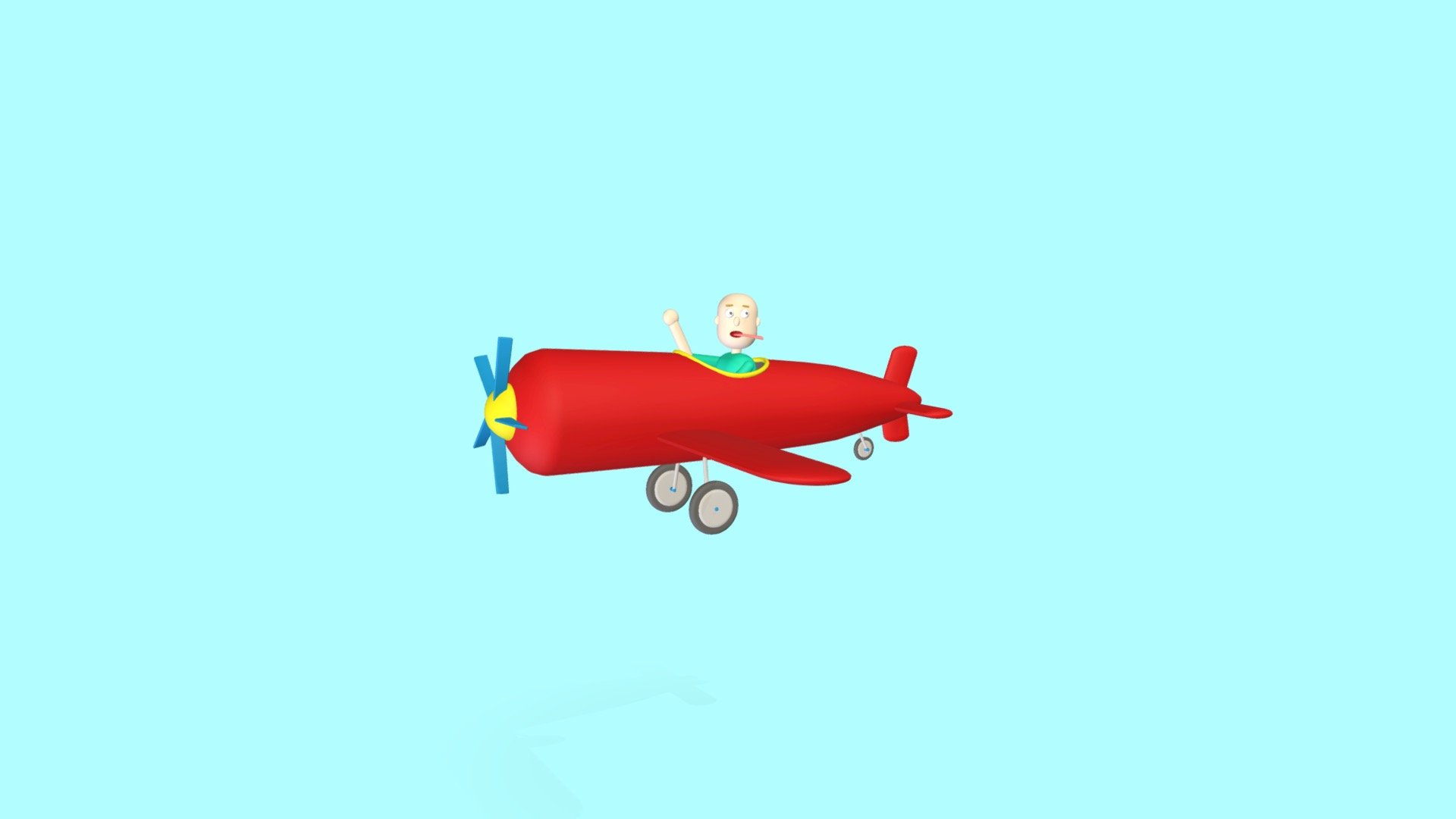 Cartoon airplane