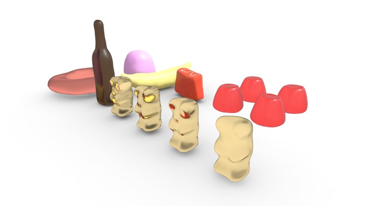 Candy Pack 3D Model