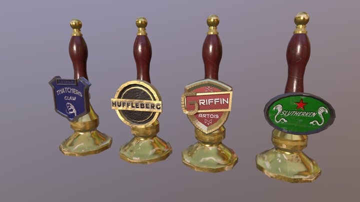 Beer Pumps 3D Model