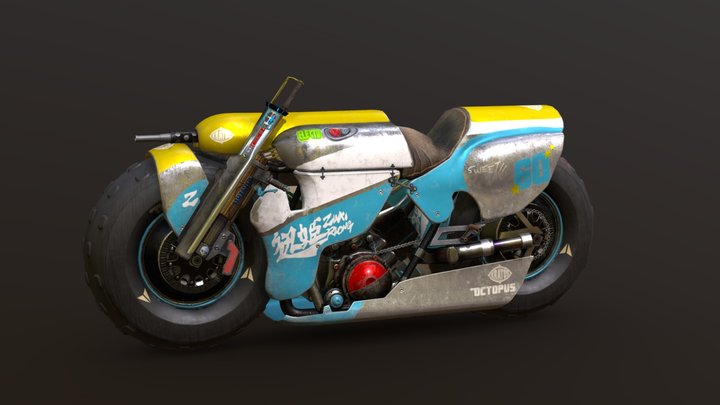 Battle Bike 3D Model