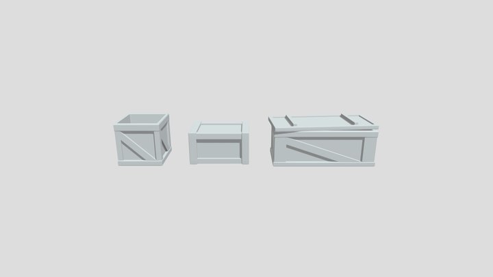 Crates 3D Model