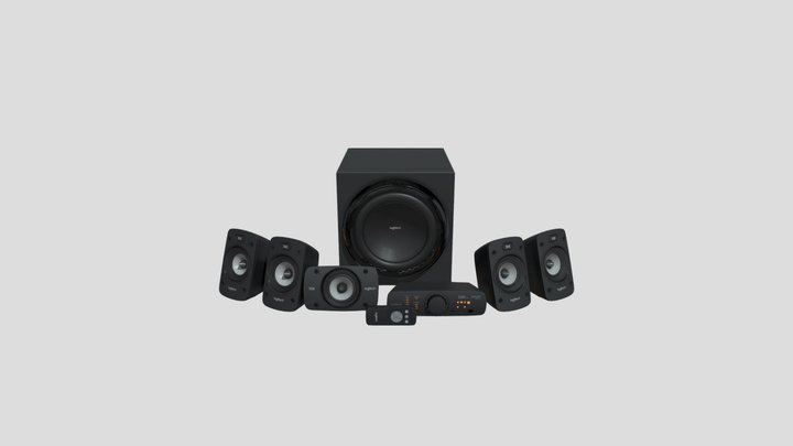 980-000467_Z906 THX Black - 5.1 System - AR-360 3D Model