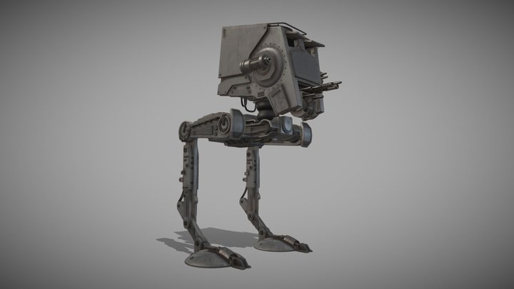 Star Wars ATST imperial at-st 3D Model