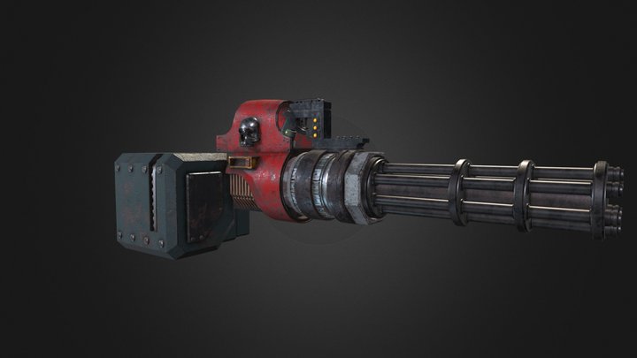 Astartes Assault Weapon (Minigun) 3D Model