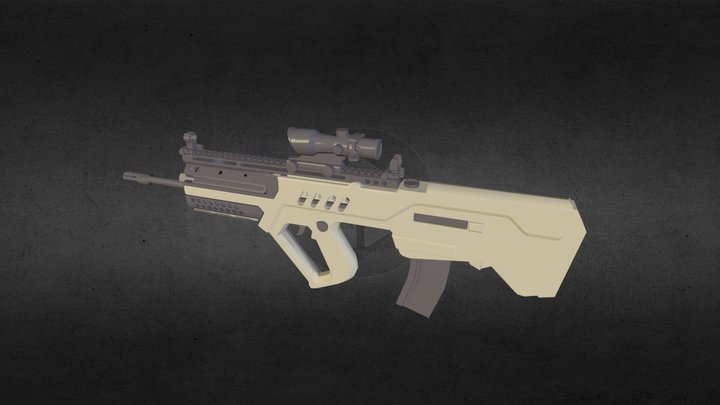 Tavor Accessorized1.3DS 3D Model