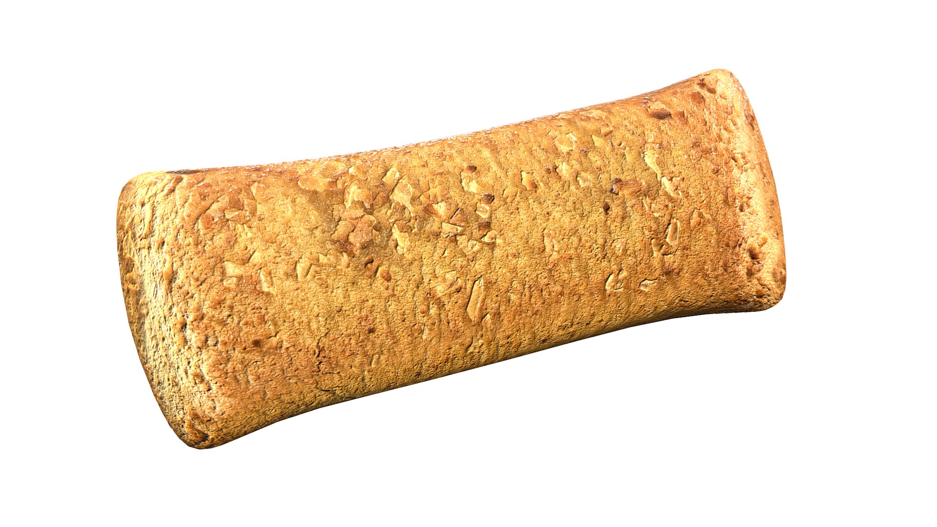 3D model Pastry Roll - This is a 3D model of the Pastry Roll. The 3D model is about a piece of bread.