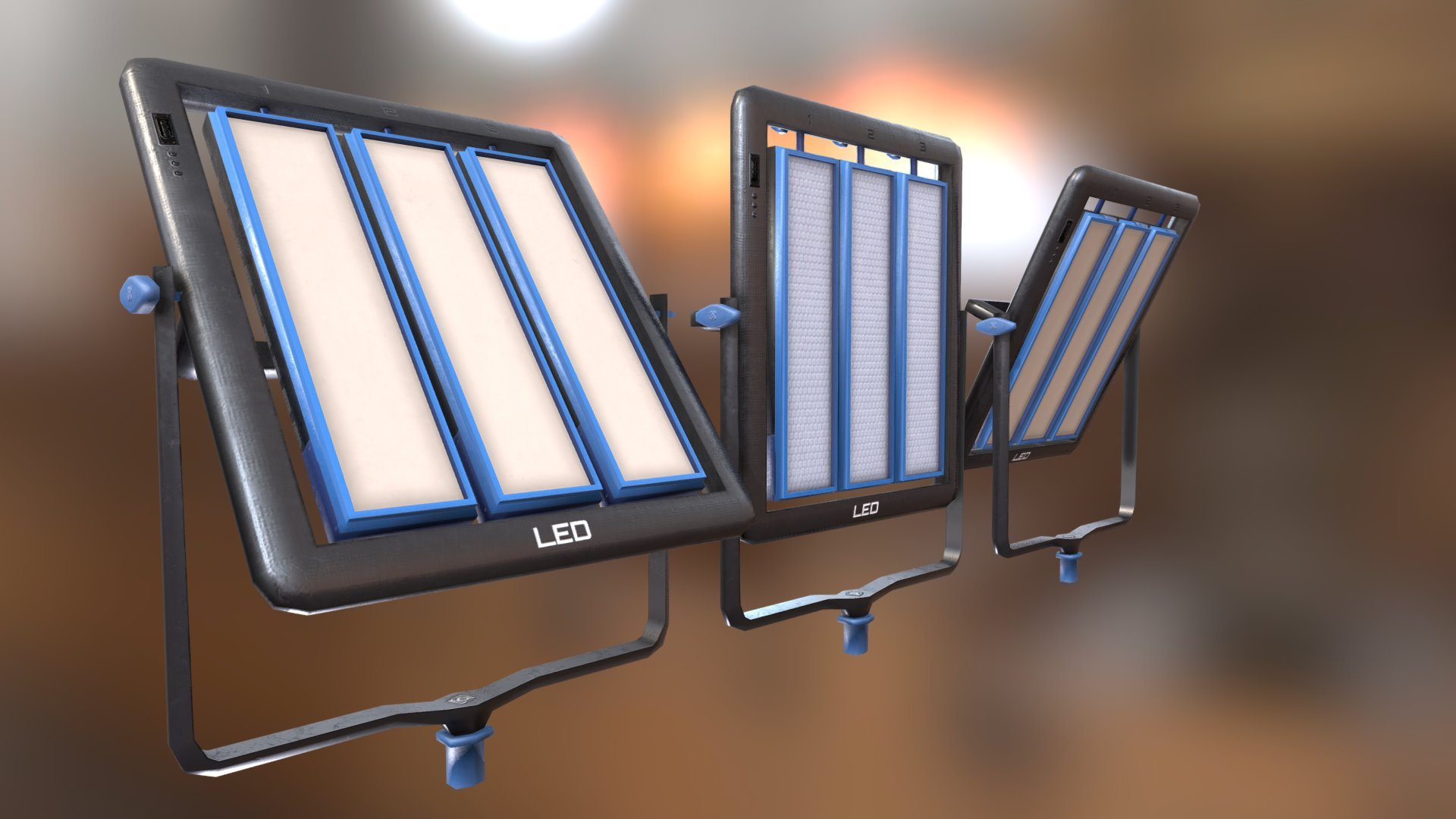Movie Studio LED Light Array Fixture - 3D model by Mad_Lobster_Workshop ...