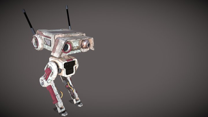 Rigged Dirty BD-1 Star Wars Jedi: Fallen Order 3D Model