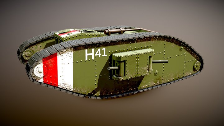 Tank - WW1 3D Model