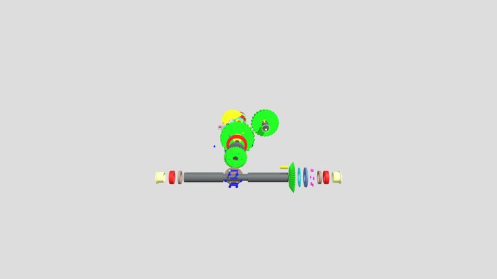 gear box exprotade view 3D Model