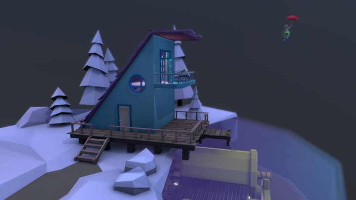 Winter Island 3D Model