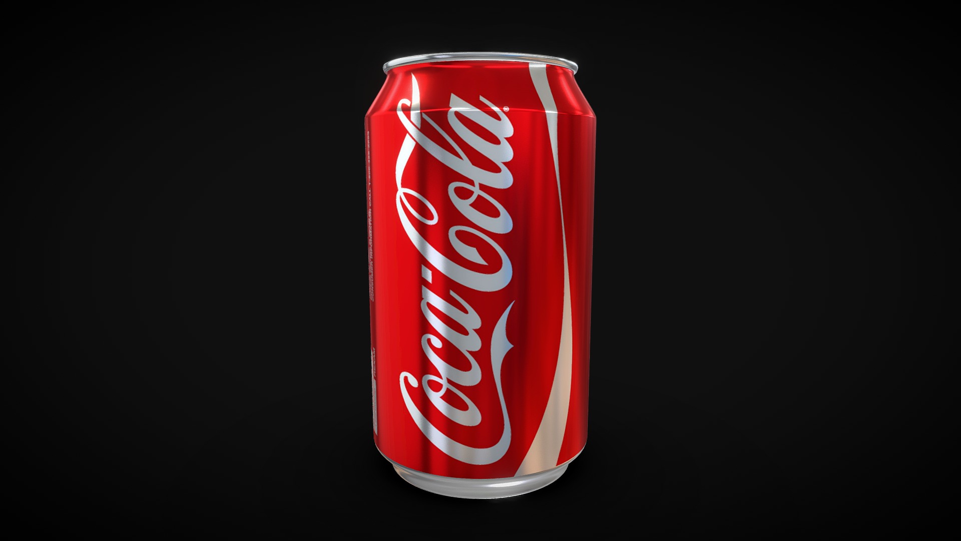 3D model Coca-Cola - This is a 3D model of the Coca-Cola. The 3D model is about a red can of soda.